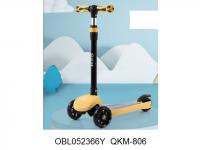 самокат колеса PVC со светом;АРТQKM-806;132221;6К;1БЛОК