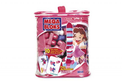 8466 Mega Bloks / Сумка 80 дет., яркие цвета