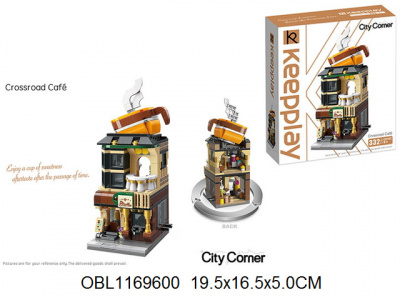 конструктор брик Keeppley кафе 332 дет.;артC0102;127684;2к;36блок