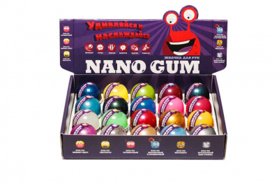 Пластилин для лепки "Жвачка для рук "Nano gum",  Ассорти из 50 г.", 50 гр. NGA50